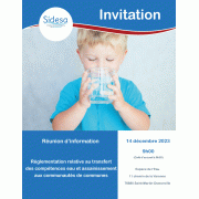 Réunion d'information relative au transfert des compétences eau et assainissement aux communautés de communes