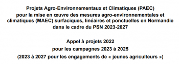 Appel à Projets Agro-Environnementaux et Climatiques (PAEC) Normandie