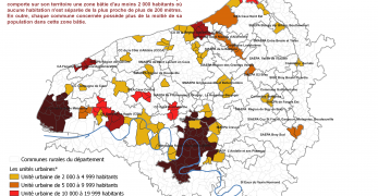 Unit&eacute;s urbaines en Seine-Maritime