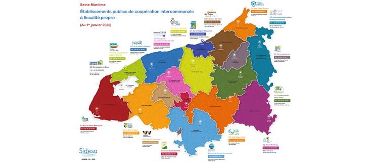 Établissements publics de coopération intercommunale à fiscalité propre - Seine-Maritime