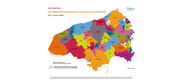 Les collectivités compétentes en Assainissement Non Collectif - Seine-Maritime