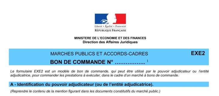 Accords-cadres à bons de commande