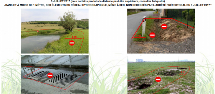 Utilisation des produits phytopharmaceutiques et de leurs adjuvants à proximité des "points d'eau"